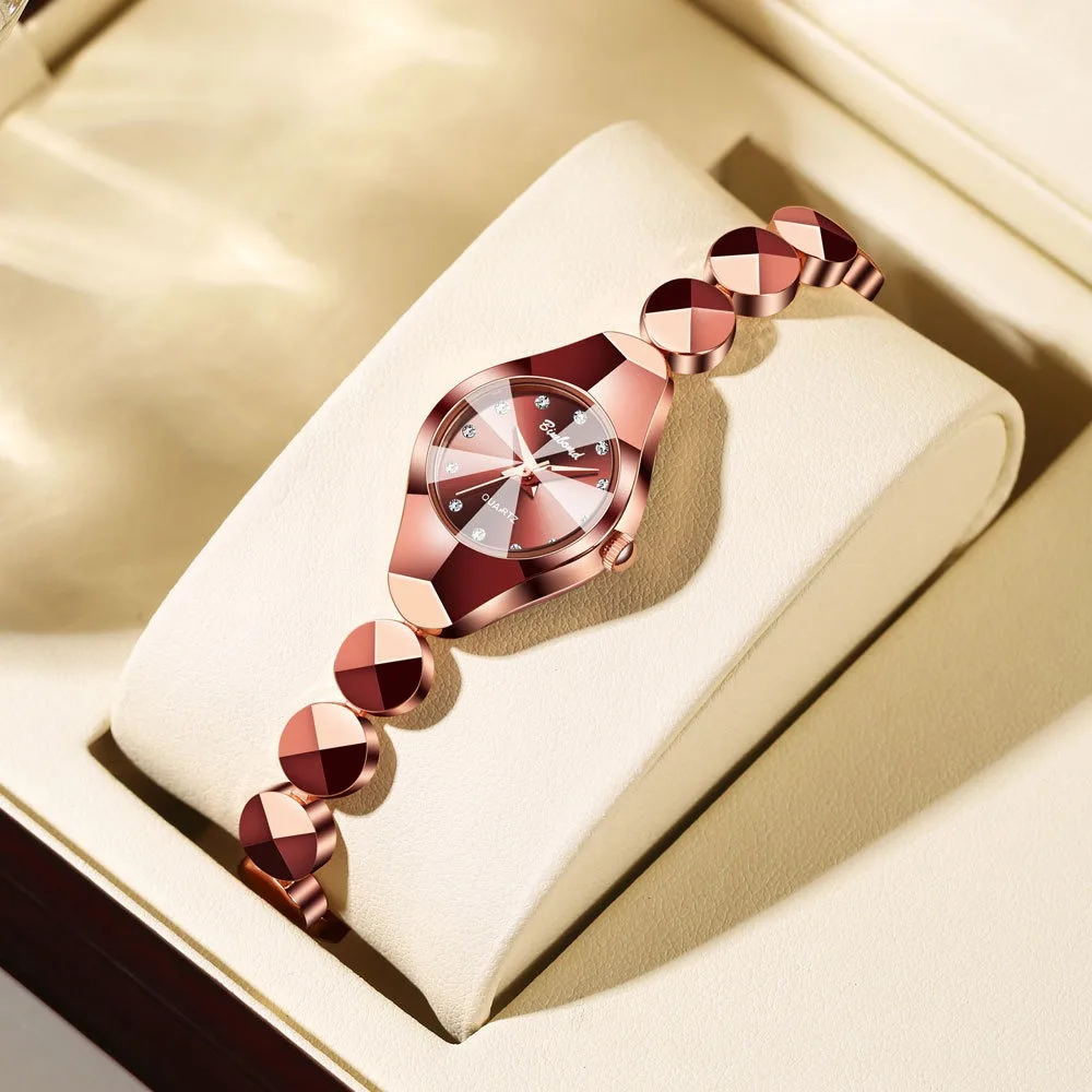 

BINBOND легкие роскошные простые кварцевые часы для женщин, водостойкий изысканный браслет, женские наручные часы, специальный подарок, reloj mujer