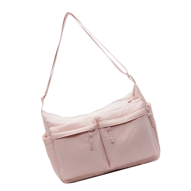 Stylish Crossbody Bag for Men and Women Large Capacity Nylon Travel Pouches E74B image 5