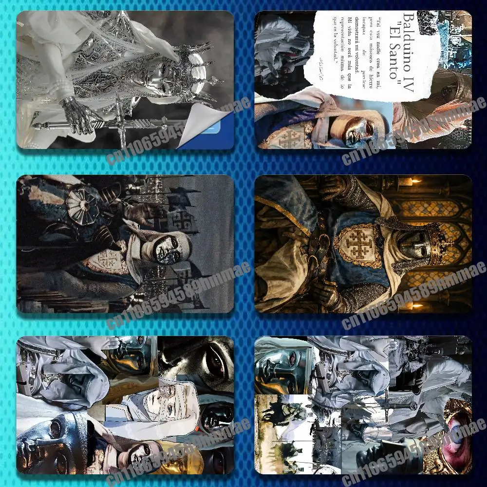 

For Baldwin IV of Jerusalem Former King of Jerusalem Credit Bank Sticker Film Waterproof Protect Access Card Full Cover Skin ID