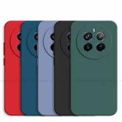 For Realme 12 Pro Case Realme 12 + Pro Plus 5G Cover Luxury Original TPU Shockproof Liquid Silicone Protective Phone Back Cover