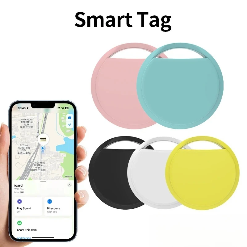

1/2/4 шт. GPS-трекер для поиска на расстоянии, совместимый с Apple Find My, для поиска ключей, сумок, игрушек, умный брелок для iOS iPhone