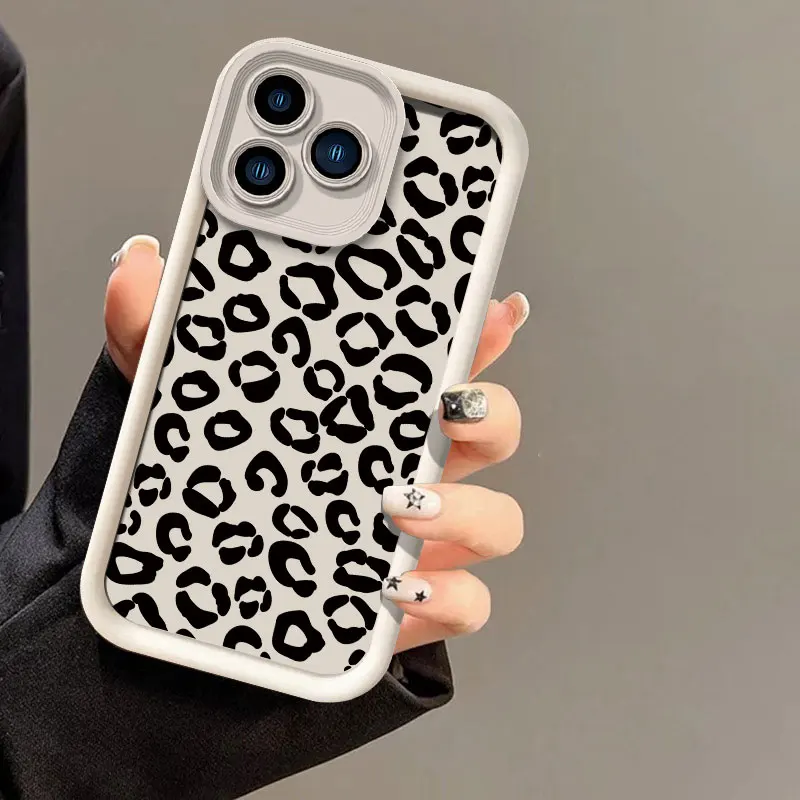 Leopard Print Phone Case For OPPO Realme 12 11 5 7I 8I GT 3 6 NEO 5 Master Pro Plus Silicone Soft Shockproof Bumper Back Cover