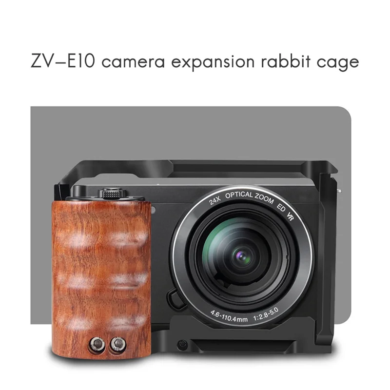 AA84 هيكل قفصي الشكل للكاميرا تلاعب الإفراج السريع لوحة استقرار تلاعب واقية لسوني ZVE10 DSLR كاميرا تصوير الفيديو