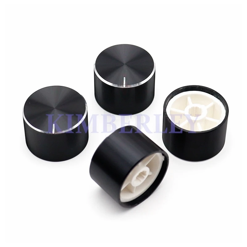 2PCS 26×17 Aluminum Plastic Straight Body Knob Potentiometer Knob Cap Electronic Appliance Switch Power Amplifier Volume Cap