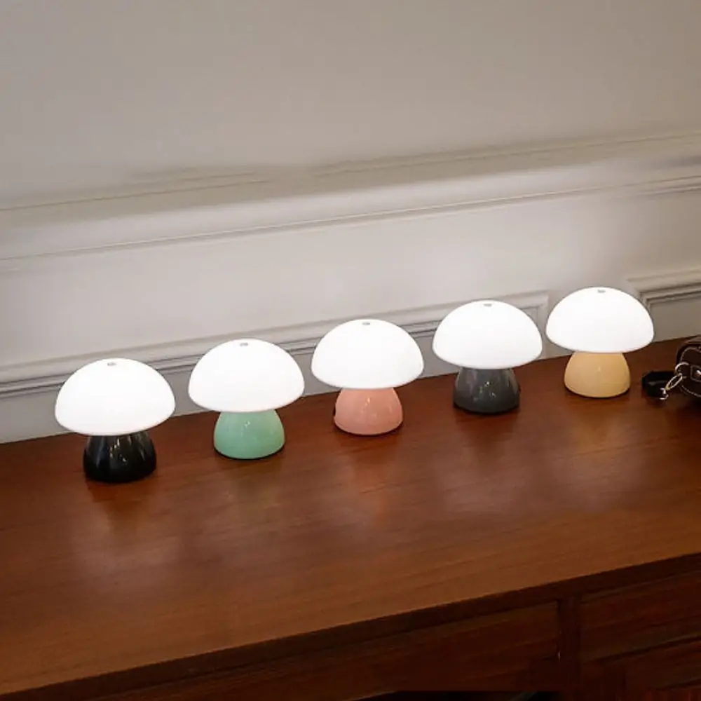 

Настольная LED-лампа «Гриб» с теплым белым светом, сенсорным управлением, функцией диммирования, USB-зарядкой и LED-технологией