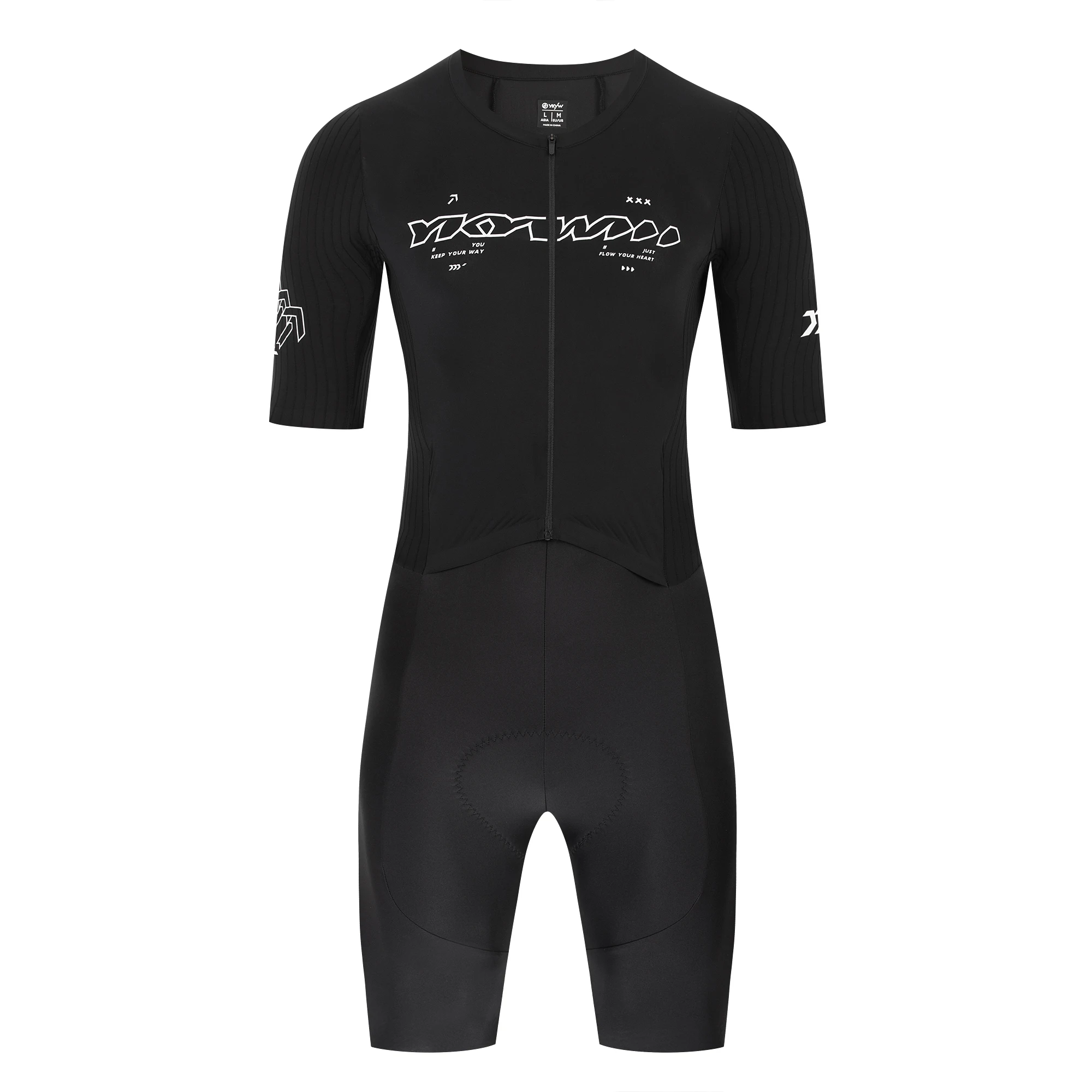 YKYWBIKE Einteiliger Radsport-Skinsuit Italien 200kg/m³ Elastische Interface-Polster Aerodynamisches Rennrad-Set Fahrradbekleidung – Detail 31