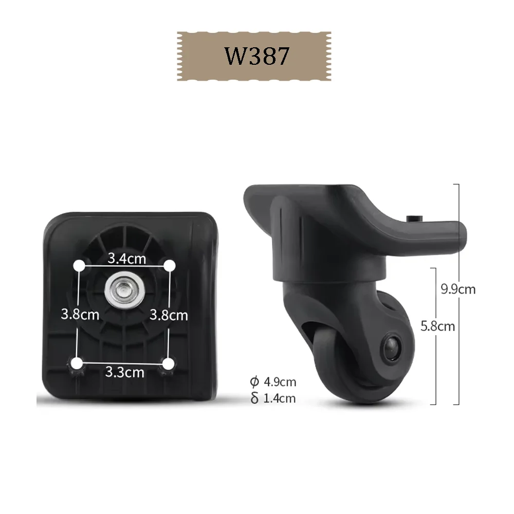 For SWISSGEAR 076 Luggage Wheel Repair Parts with Silent Bearing Durable 360° Swivel Rolling Easy Install Travel Accessories