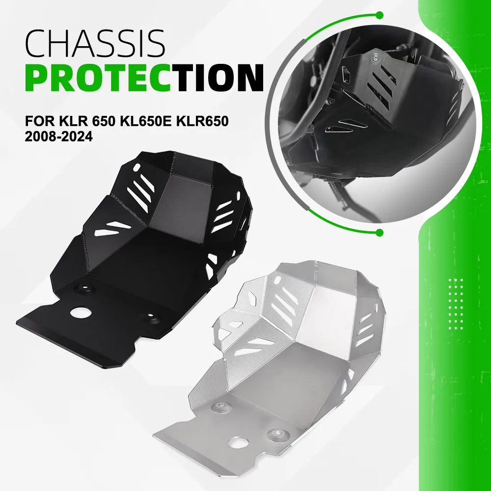Skid Plate Bash Frame Guard For Kawasaki KLR 650 KL650E KLR650 2008-2022 2023 2024 Motorcycle Engine Guard Chassis Protection