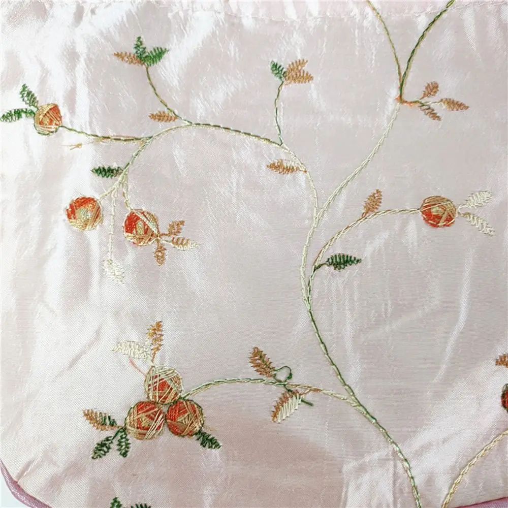 자수 위생 냅킨 가방 화장품 가방 여성 꽃 핸드백 Hanfu Drawstrings 가방 Jewerly 포장 가방 작은 저장 가방