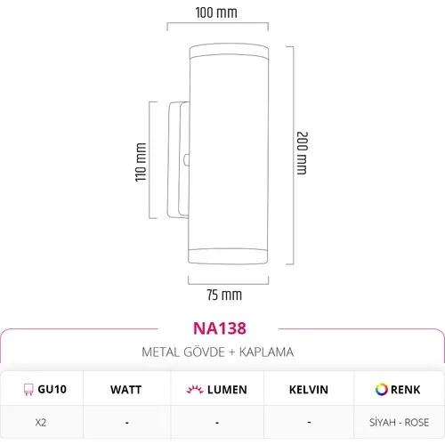Nevo Bi-Directional Indoor Sconce NA138 image 2