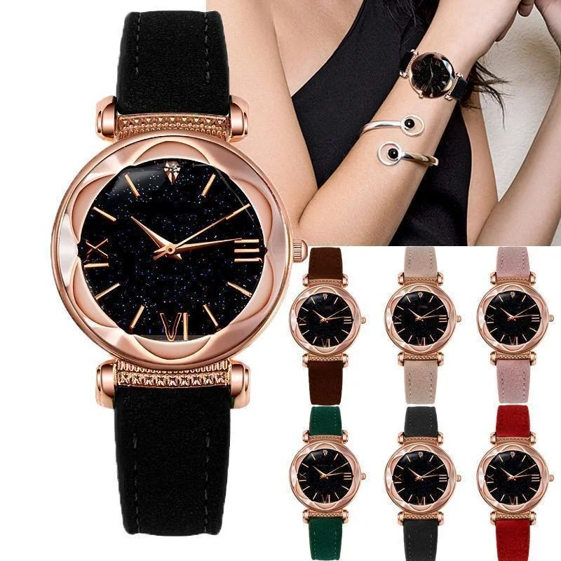 

Women's Quartz Watches Luxury Ladies Watch Starry Sky Watches for Women Fashion Diamond Wristwatch Relojs Para Mujer