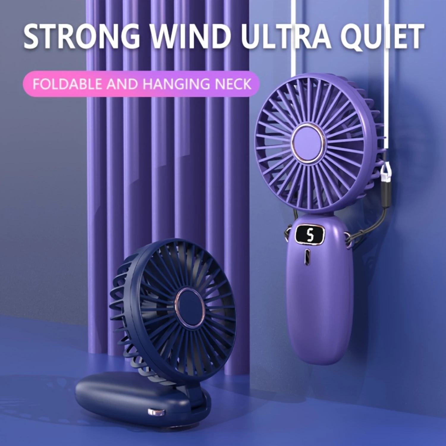 

Lightweight and Compact Portable Mini Handheld Fan for Travel or Outdoor Activities. Convenient USB Rechargeable Personal Fan wi