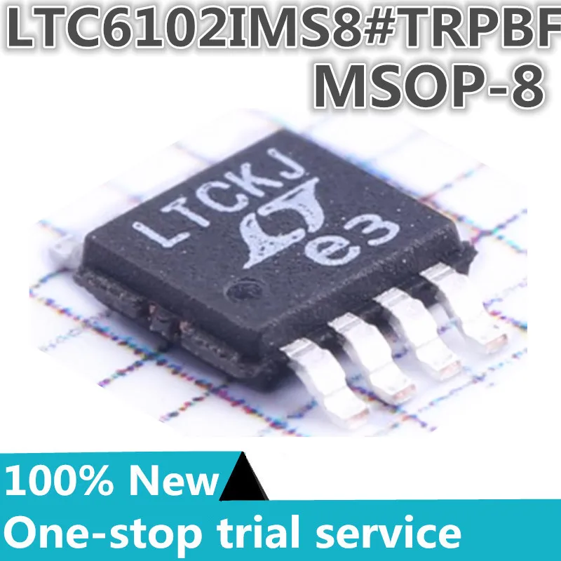 

2-100pcs %New original LTC6102IMS8#PBF LTC6102IMS8#TRPBF package MSOP-8 Silkscreen LTCKJ current sensing amplifier