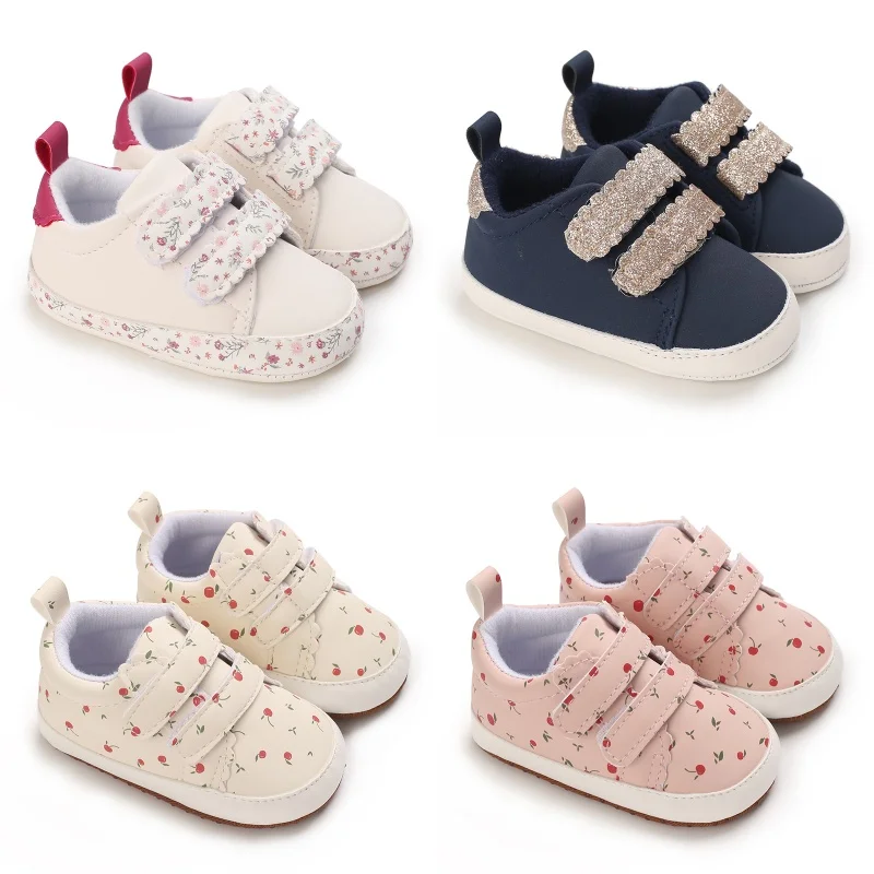 

Детские прогулочные туфли с принтом на весну и осень, легкие и удобные, с мягкой подошвой, передние застежки.