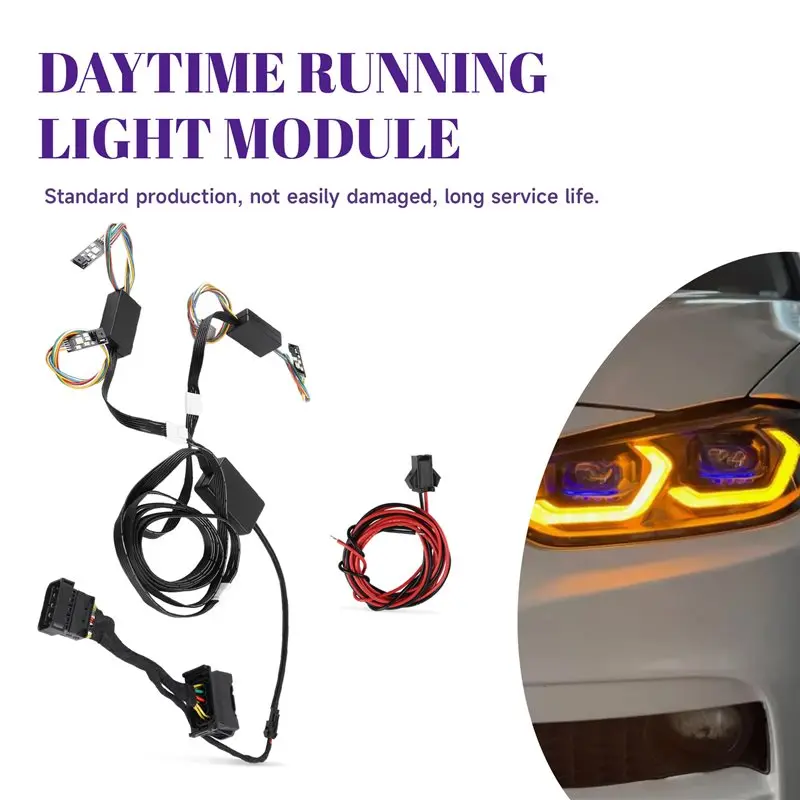A69efor BMW F32 F33 F36 4 Series F82 Pre LCI 2013-2016 RGBW Multicolor LED Boards DRL Module Daytime Running Light RGB