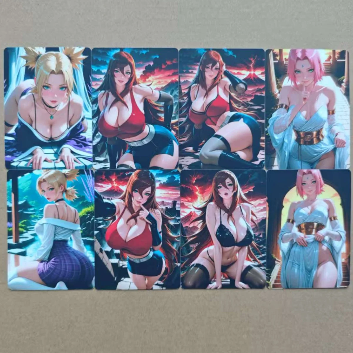 

8 шт./компл. сексуальная карта NSFW Sakura Temari Terumi Tenae Kushina Kurenai DIY PTCG карты для мальчиков анимационная коллекционная карта 18+