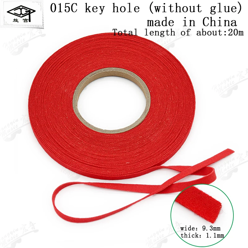 HUATOOL Klavier-Stimmwerkzeug mit 015 Schlüsselloch, Heißklebeband, Zubehör für rote Teppichbeschläge, Zubehör für Klavierteile – Detail 5
