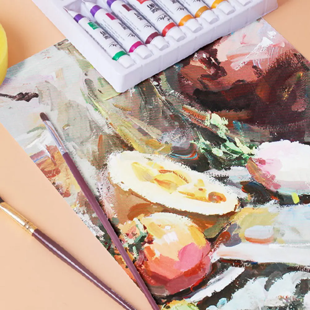 

60 Sheets Gouache Paper Sketch Paper Natural Texture Easy Paint Adhesion Art Supplies for Kids Students Home Class Outdoor