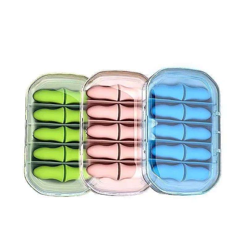 4/10 Pcs Soft Lightweight Slow Rebound Sponge Noise Reduction Earplugs for Sleeping Small Earplugs Women Earplugs