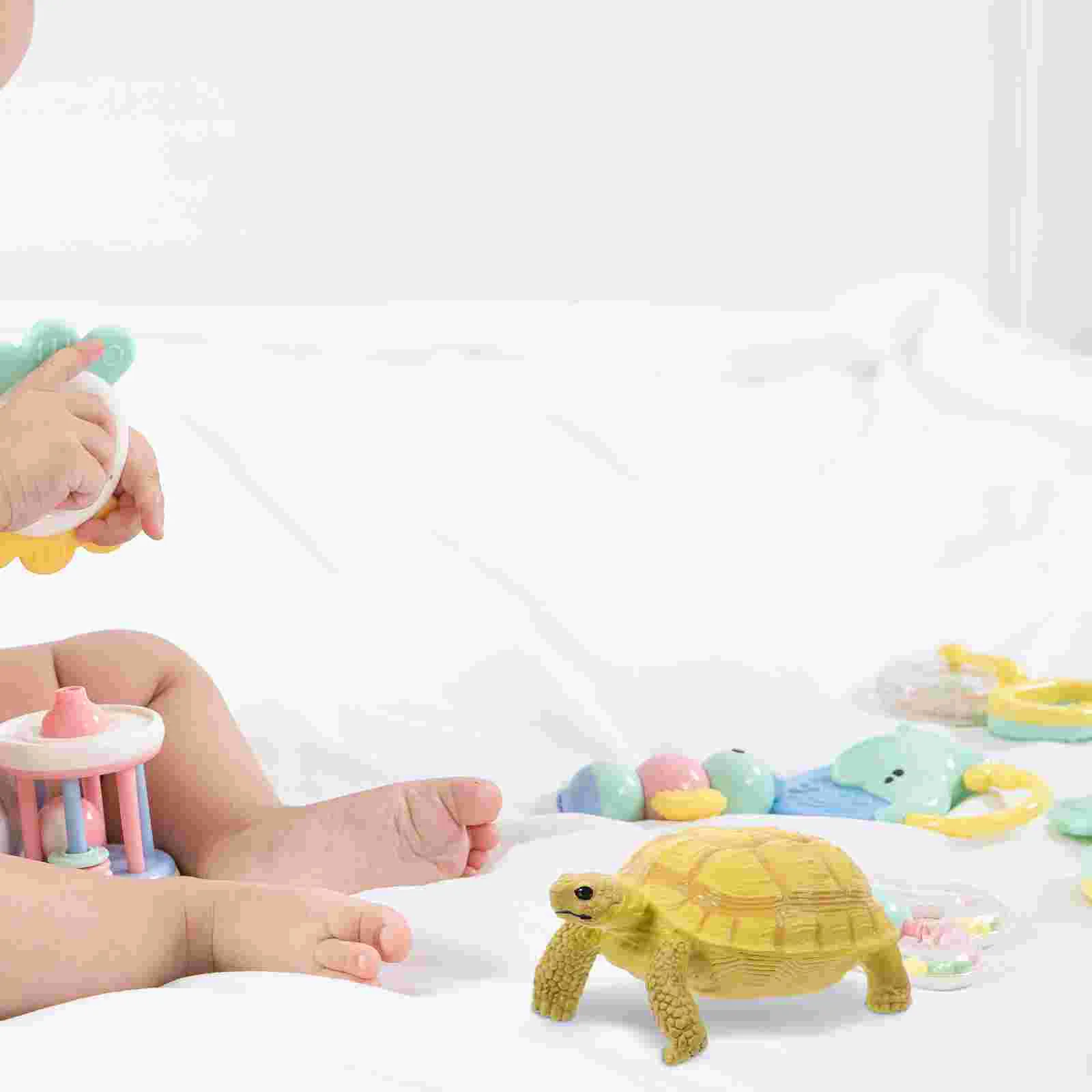 Realistic Land Tortoise Model Toy Plastic Figurine Child Educational Animal Collection Kids Learning Nature Playset