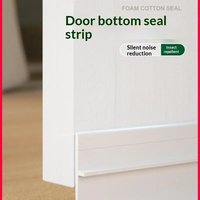 PVC Door Bottom Seal Strip Self Adhesive Soundproof Strong Adhesion Door  Stopper For Glass Window