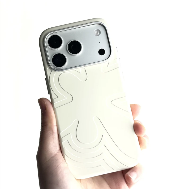 Einfarbige Flüssigsilikonhülle für MagSafe für iPhone 17 18 Pro 17Pro Max 16 15 14 mit Linsenschutz aus Legierung, kabellosem Laden und matter Oberfläche – Detail 12
