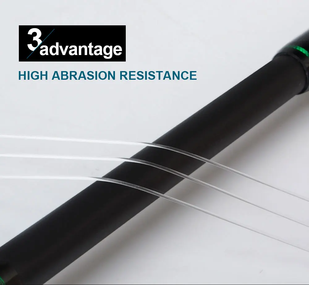 Fluorcarbon-beschichtete Angelschnur 100-500M, Monofilament-Nylonschnur 0,8-8,0 # Superstark für Karpfen und Barsch – Detail 7