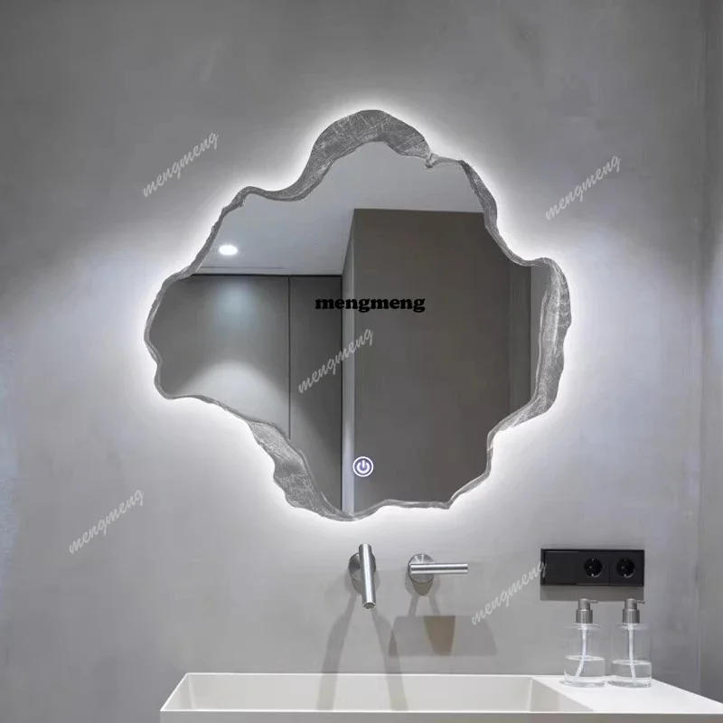 A178Hand Mirror Decor Home Setup Decoration Beauty Salons Floor Mirrors Full Body Wall Color Changing Mirror Small Wand Spiegel