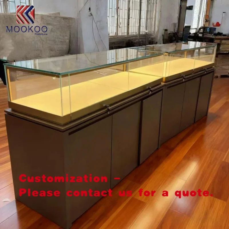 custom.Factory Price Heavy Duty LED Jewelry Display Showcase Retail Stores