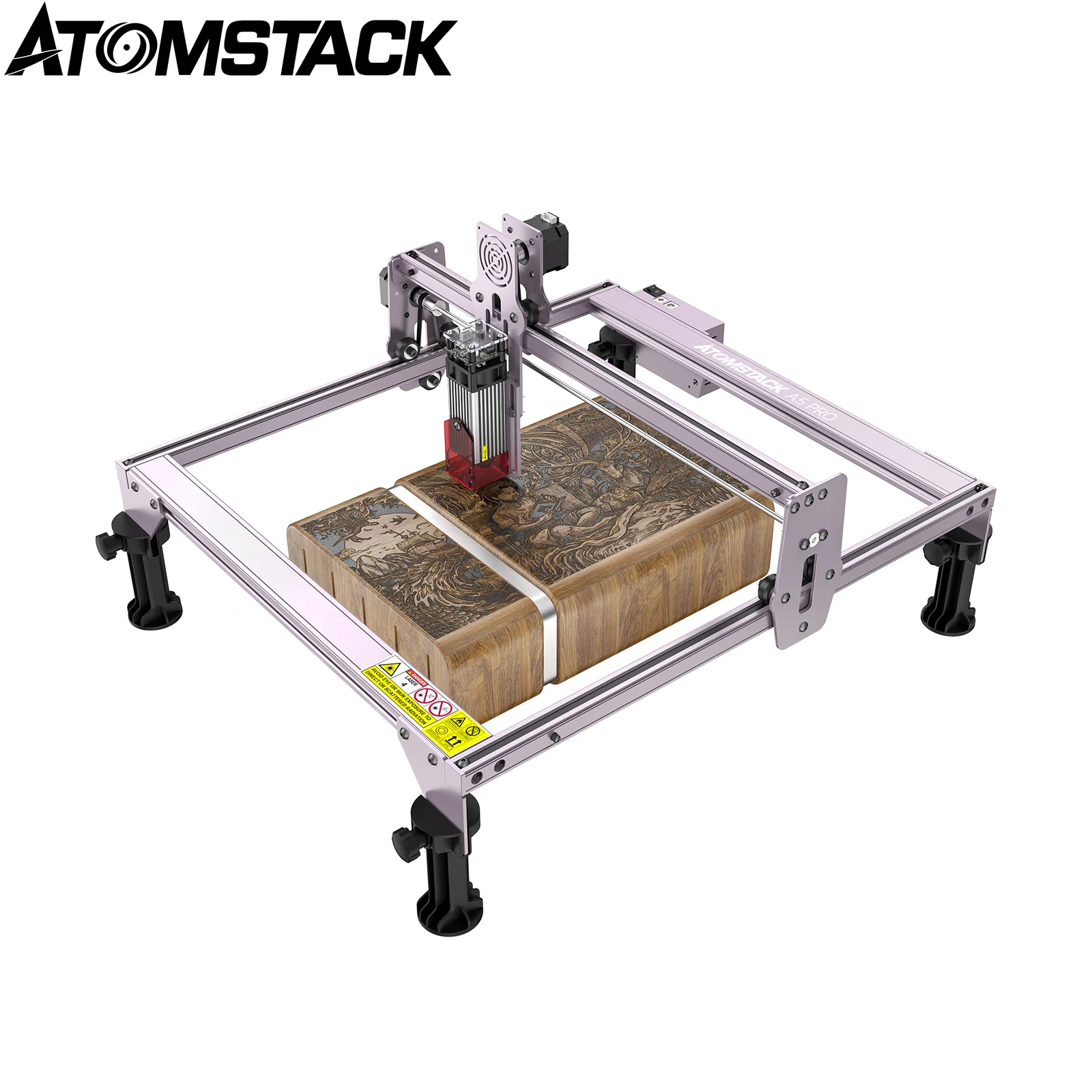 

ATOMSTACK A5 Pro 40W Laser Engraver CNC Laser Cutting Engraving Machine Eye Protection 410x400mm Working Area DIY Logo Carving