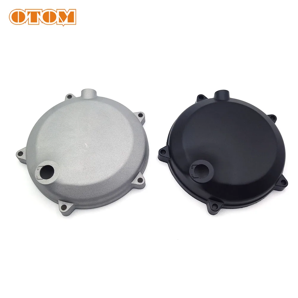 OTOM Motorcycle Accessories Clutch Cover Round Protector Guard Engine Part 450 Thick Case For ZONGSHEN NC250 NC450 RX3 KAYO Moto