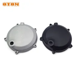 OTOM Motorcycle Accessories Clutch Cover Round Protector Guard Engine Part 450 Thick Case For ZONGSHEN NC250 NC450 RX3 KAYO Moto