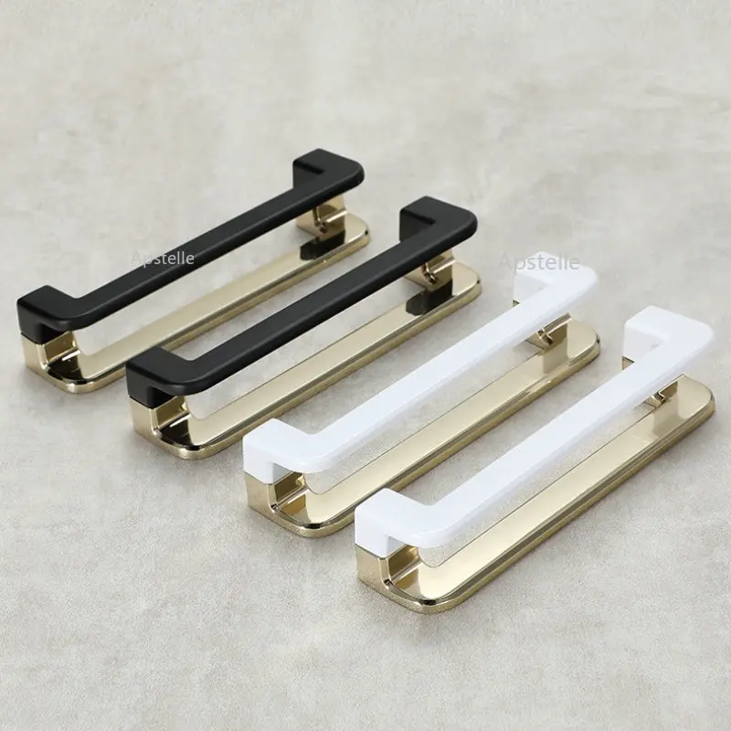 Cabinet Home Door Handle Two-Color Drawer Furniture Handles Hardware Simple Fashion Nordic Style Kitchen Handles