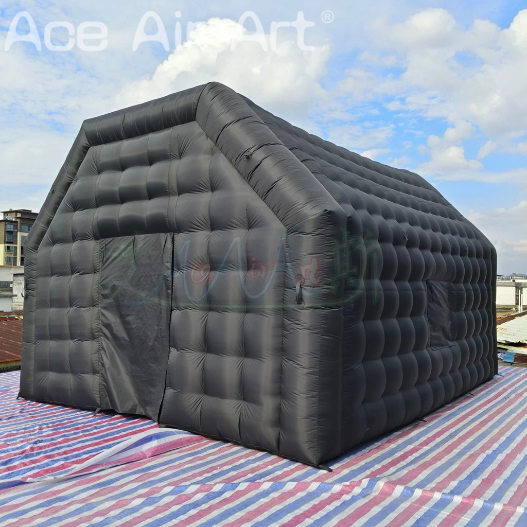 Tragbarer Disco-aufblasbarer Nachtclub, aufblasbares Partyzelt, aufblasbarer Nachtclub mit 2 Fenstern für Outdoor-Events