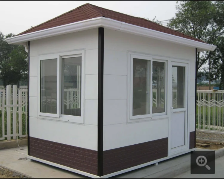 كشك الحراسة، كشك الأمان، غرفة واجب رجل البواب المجتمع في الهواء الطلق، هيكل فولاذي، الفولاذ المقاوم للصدأ