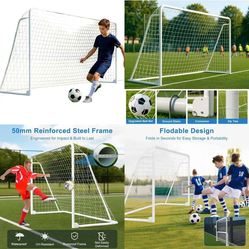 

Универсальные футбольные ворота: от 6x4 до 24x8 футов для двора, полноразмерные, для тренировок подростков и взрослых