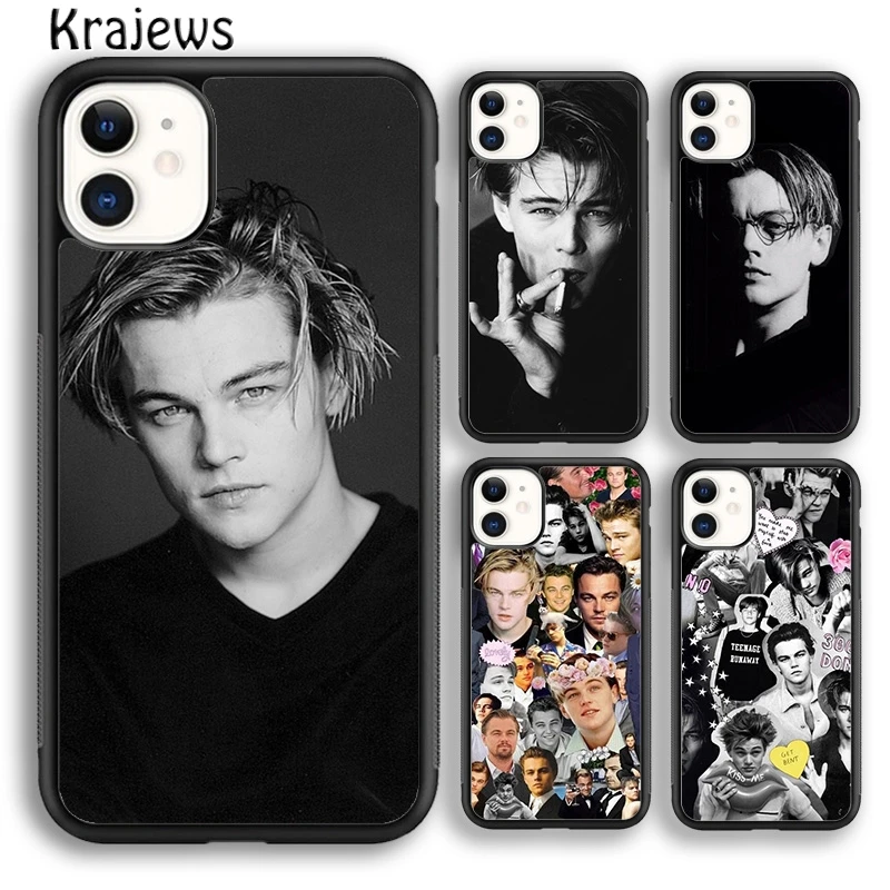 Leonardo DiCaprio young Super Star Phone Case Cover For iPhone 16 15 14 plus XS XR 11 12 mini 13 pro max coque Fundas