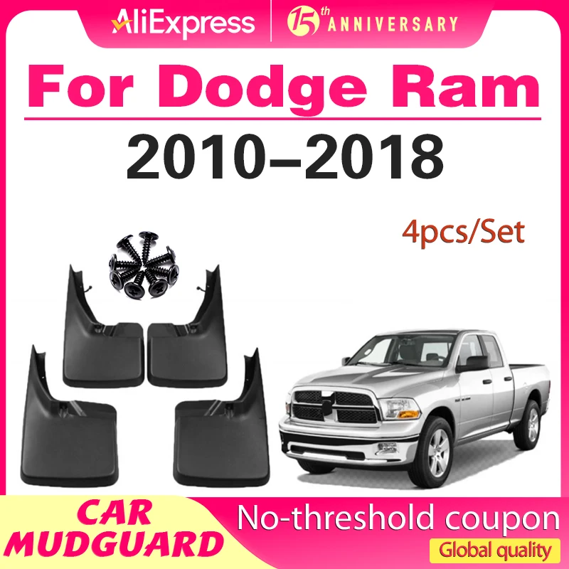 

For Dodge Ram 1500 2500 3500 2010 2011 2012 2013 2014 2015 2016 2017 2018 Fender Mudflaps Splash Guards Mudguards