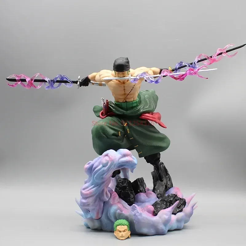 

27cm One Piece Figure Roronoa Zoro Anime Figures Double Head Action Dolls Pvc Model Collection Statue Children'S Toys Xmas Gifts