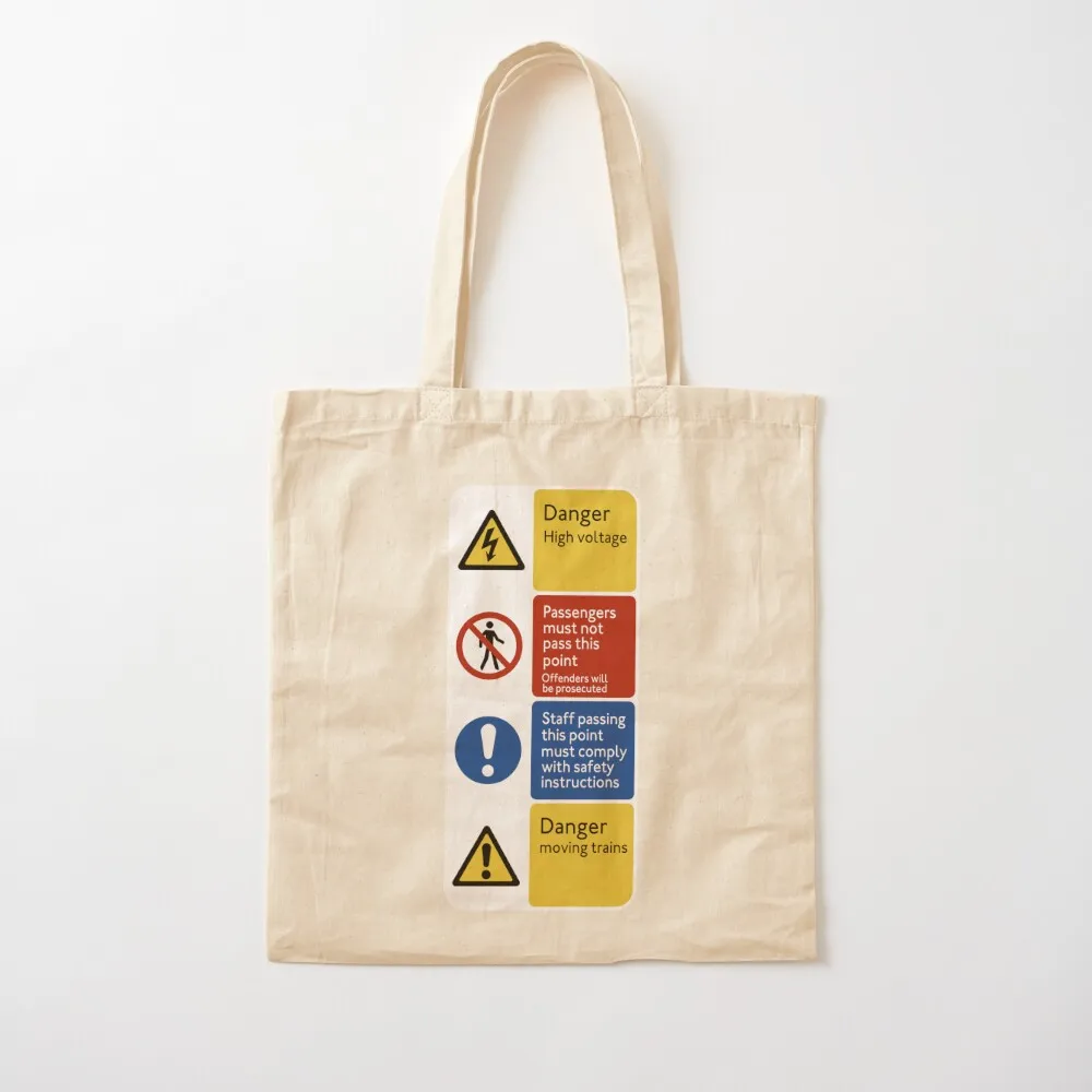 

End of Platform Sign Tote Bag female bag sacs de shopping