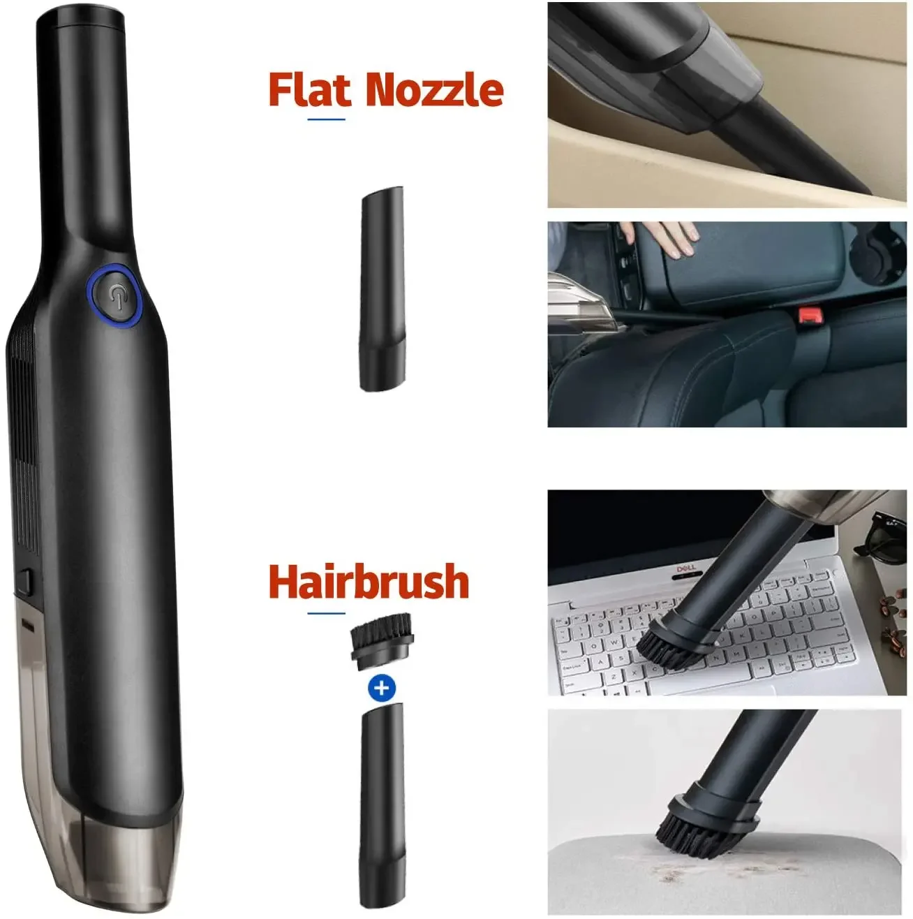 12V Charging model vacuum cleaner with mute High power wireless portable car vacuum cleaner