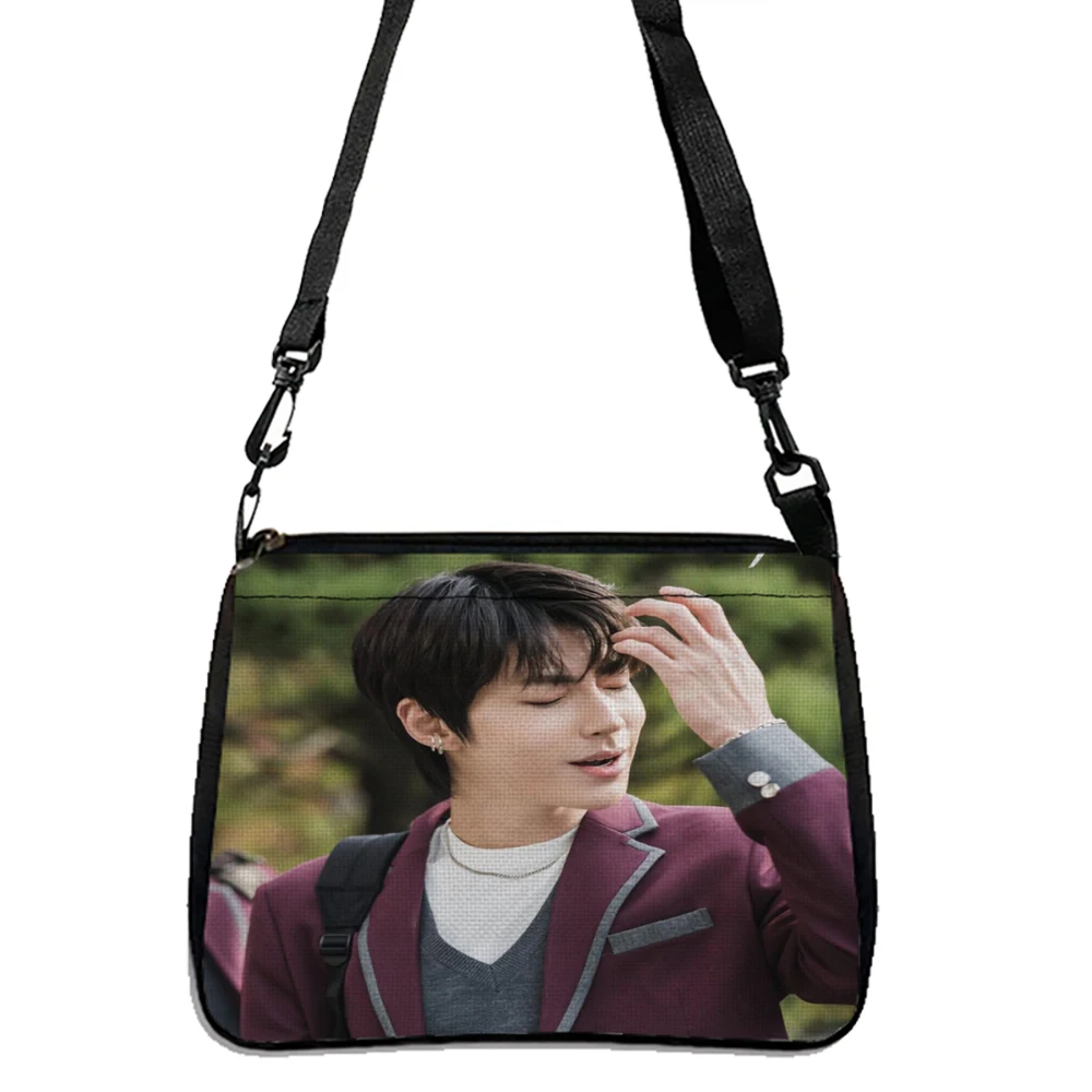 Hwang_In-Yeop Pattern Tote Bag, Large Capacity Shoulder Bag, Perfect Underarm Bag For Daily Shopping 5.23