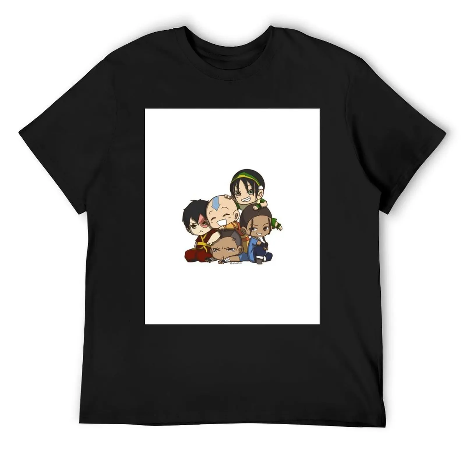 

Avatar the Last Airbender Chibi Gaang Sticker T-Shirt designer shirts tees anime tshirt sweat shirts, men