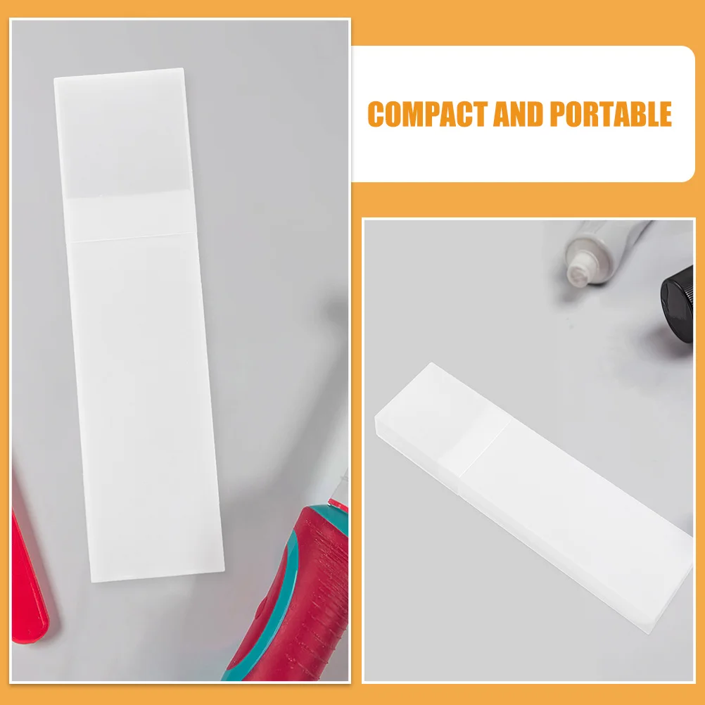 2pcs Tongue Scraper Travel Case Portable Plastic Storage Box Compact Reusable For Tongue Cleaning Tools Organizer Container