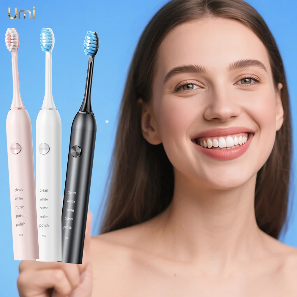 

Sonic Electric Toothbrush for Adults Deep Cleaning Whitening for Sensitive Teeth Rechargeable Electric Tooth Brush with 8 Brush