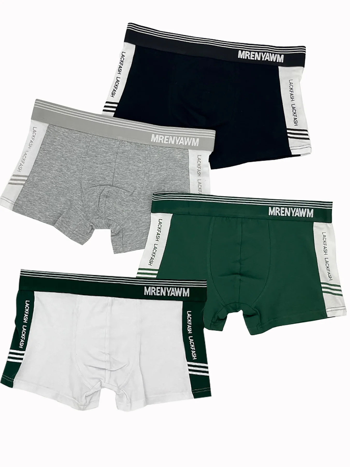 

4PCS men's underwear Soft, comfortable and breathable men's boxers Everyday casual teen boxers