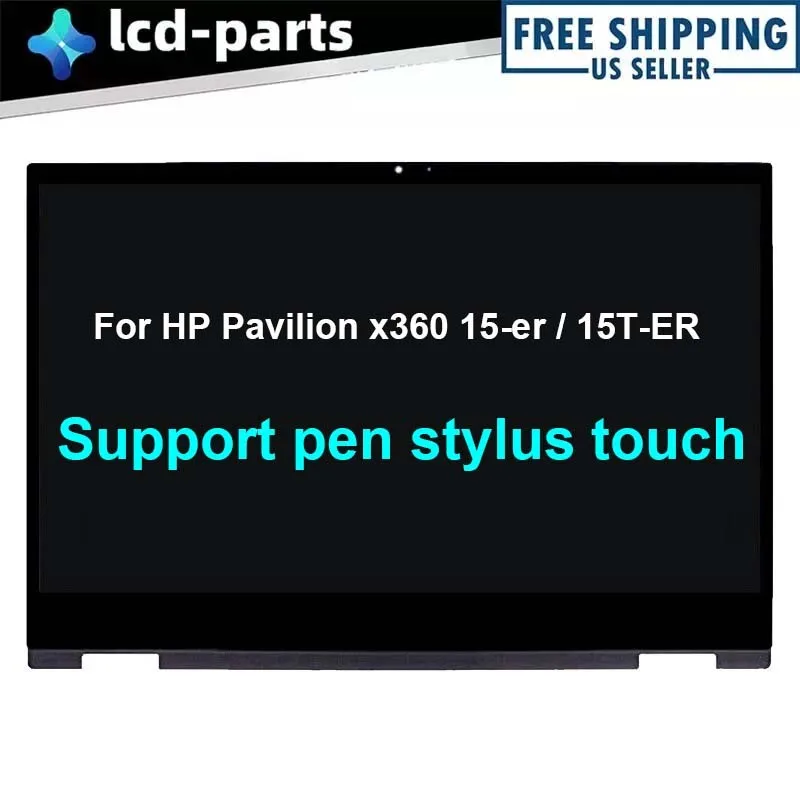 M45119-001 LCD HD Digitizer Bezel Assembly Replace For HP Pavilion x360 15-er0xx HD 1366X768