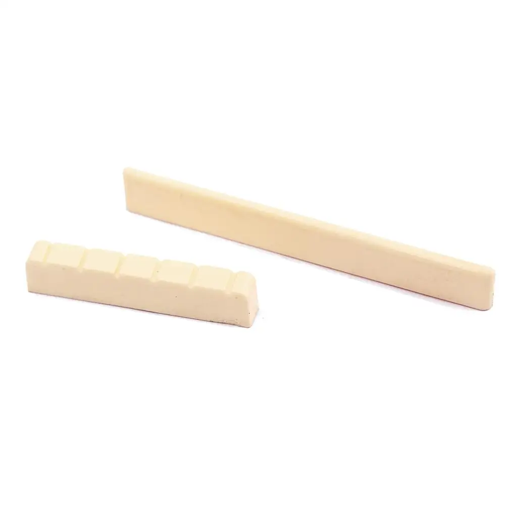 

Acoustic Guitar Saddle Replacement Up and down Pillow Bone Nut Blank Black Classical
