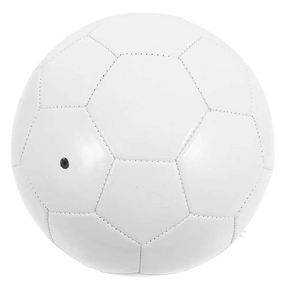 

DIY Unfinished Blank Soccer Ball White PVC Painting Football for Hand Painting Graffiti Football Training Ball for Crafts