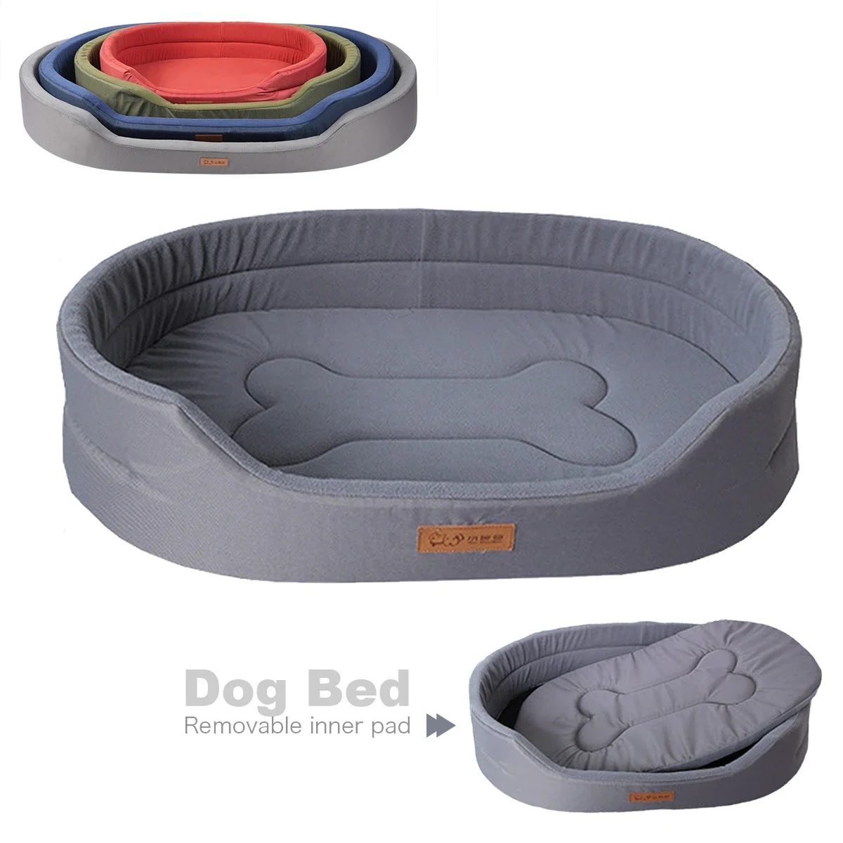 Large Dog Bed Pet Wear-resistant Waterproof Bed for Dog Anti-urine Dual-Purpose Inner Underpad for Dogs Washable Puppy Supplies